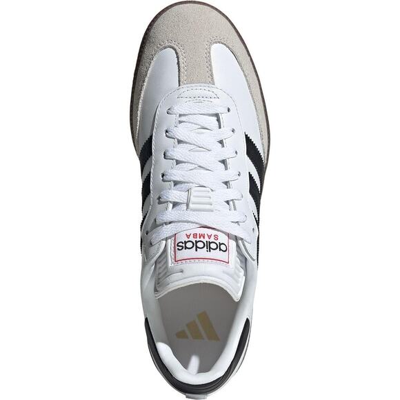 Adidas Unisex Samba Indoor Soccer Shoes White Black Vivid Red 7.5 Men 8.5 Women